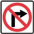 No Right Turn Symbol